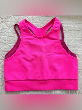 JoyLab Pink Double Strap Sports Bra